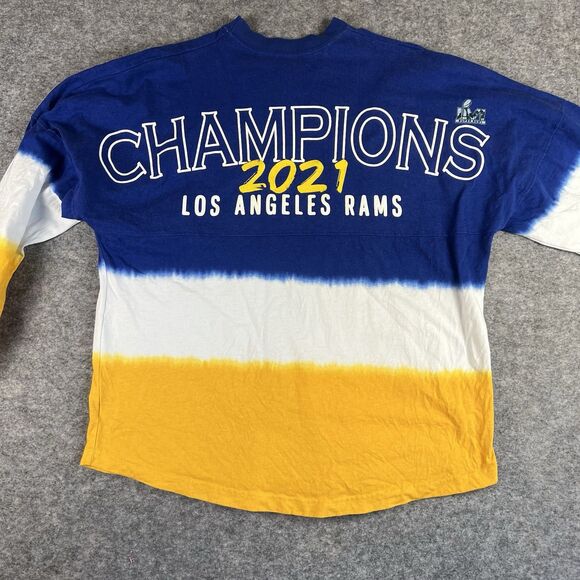 Fanatics Los Angeles Rams Long Sleeve Ombré 2021 Super Bowl Champions Size L - Picture 4 of 7